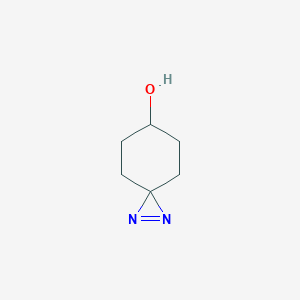 molecular formula C6H10N2O B2757699 1,2-二氮杂螺[2.5]辛-1-烯-6-醇 CAS No. 2193064-46-7