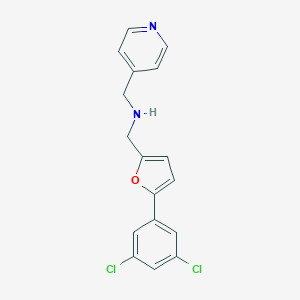 1-[5-(3,5-dichlorophenyl)furan-2-yl]-N-(pyridin-4-ylmethyl)methanamine