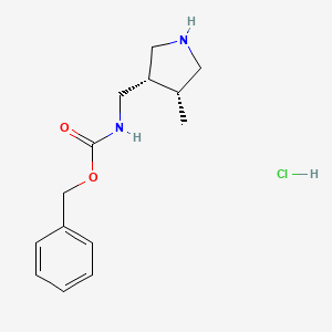 Cis-benzyl ((4-methylpyrrolidin-3-yl)methyl)carbamate hydrochloride