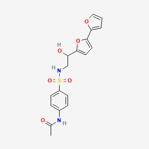 N-{4-[(2-{[2,2'-bifuran]-5-yl}-2-hydroxyethyl)sulfamoyl]phenyl}acetamide