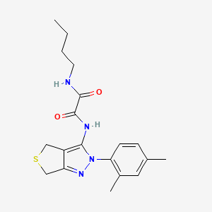 N-butyl-N'-[2-(2,4-dimethylphenyl)-4,6-dihydrothieno[3,4-c]pyrazol-3-yl]oxamide