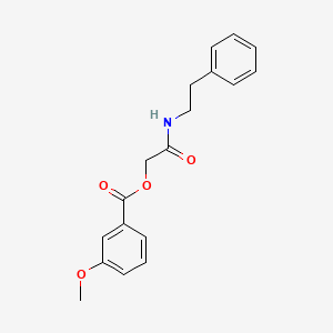 [(2-Phenylethyl)carbamoyl]methyl 3-methoxybenzoate