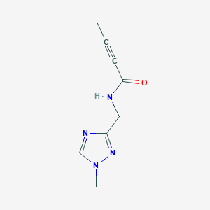 molecular formula C8H10N4O B2757736 N-[(1-Methyl-1,2,4-triazol-3-yl)methyl]but-2-ynamide CAS No. 1862732-95-3