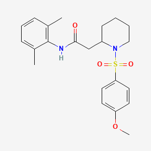 N-(2,6-dimethylphenyl)-2-(1-((4-methoxyphenyl)sulfonyl)piperidin-2-yl)acetamide