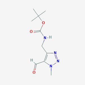 tert-Butyl ((5-formyl-1-methyl-1H-1,2,3-triazol-4-yl)methyl)carbamate
