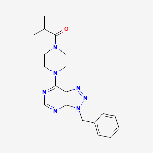 1-(4-(3-benzyl-3H-[1,2,3]triazolo[4,5-d]pyrimidin-7-yl)piperazin-1-yl)-2-methylpropan-1-one