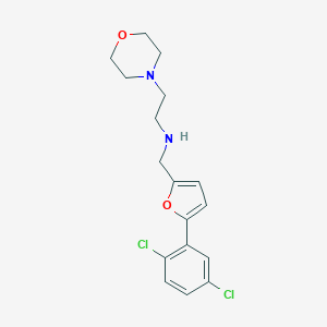 molecular formula C17H20Cl2N2O2 B275776 N-{[5-(2,5-dichlorophenyl)furan-2-yl]methyl}-2-(morpholin-4-yl)ethanamine 