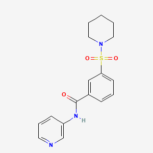 3-(piperidin-1-ylsulfonyl)-N-(pyridin-3-yl)benzamide