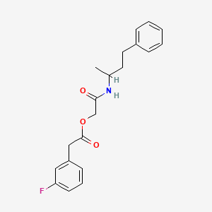 [(4-Phenylbutan-2-YL)carbamoyl]methyl 2-(3-fluorophenyl)acetate