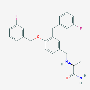 (S)-2-((3-(3-Fluorobenzyl)-4-((3-fluorobenzyl)oxy)benzyl)amino)propanamide