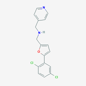molecular formula C17H14Cl2N2O B275778 {[5-(2,5-Dichlorophenyl)-2-furyl]methyl}(pyridin-4-ylmethyl)amine 