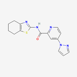 4-(1H-pyrazol-1-yl)-N-(4,5,6,7-tetrahydrobenzo[d]thiazol-2-yl)picolinamide