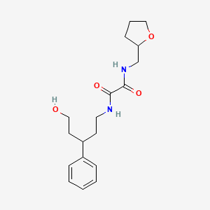 N1-(5-hydroxy-3-phenylpentyl)-N2-((tetrahydrofuran-2-yl)methyl)oxalamide