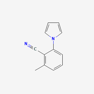 molecular formula C12H10N2 B2757794 2-methyl-6-(1H-pyrrol-1-yl)benzonitrile CAS No. 862595-52-6