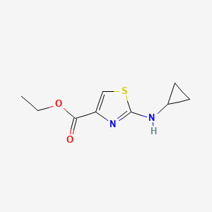molecular formula C9H12N2O2S B2757801 Ethyl 2-(cyclopropylamino)-1,3-thiazole-4-carboxylate CAS No. 126534-17-6