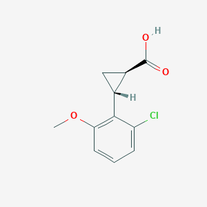 (1R,2R)-2-(2-Chloro-6-methoxyphenyl)cyclopropane-1-carboxylic acid