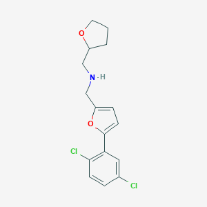 1-[5-(2,5-dichlorophenyl)furan-2-yl]-N-(tetrahydrofuran-2-ylmethyl)methanamine