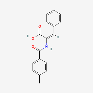 molecular formula C17H15NO3 B2757833 (2E)-2-[(4-methylbenzoyl)amino]-3-phenylacrylic acid CAS No. 109448-26-2