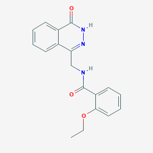molecular formula C18H17N3O3 B2757845 2-ethoxy-N-[(4-oxo-3H-phthalazin-1-yl)methyl]benzamide CAS No. 899745-44-9