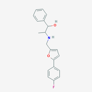 2-({[5-(4-fluorophenyl)furan-2-yl]methyl}amino)-1-phenylpropan-1-ol