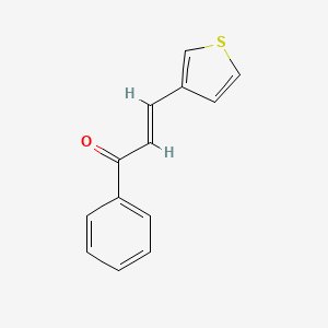 molecular formula C13H10OS B2757854 1-Phenyl-3-(3-thienyl)-2-propen-1-one CAS No. 123293-65-2