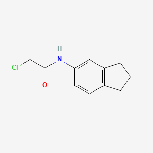 molecular formula C11H12ClNO B2757855 2-氯-N-茚-5-基-乙酰胺 CAS No. 401642-67-9