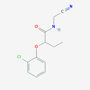2-(2-Chlorophenoxy)-N-(cyanomethyl)butanamide