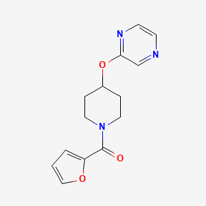 Furan-2-yl(4-(pyrazin-2-yloxy)piperidin-1-yl)methanone
