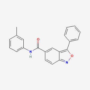 molecular formula C21H16N2O2 B2757868 N-(3-甲基苯基)-3-苯基-2,1-苯并噁唑-5-羧酰胺 CAS No. 887349-26-0