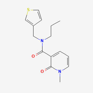 1-methyl-2-oxo-N-propyl-N-(thiophen-3-ylmethyl)-1,2-dihydropyridine-3-carboxamide