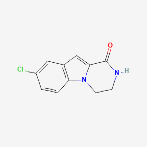 molecular formula C11H9ClN2O B2757894 8-氯-3,4-二氢嘧啶并[1,2-a]吲哚-1(2H)-酮 CAS No. 1361198-02-8