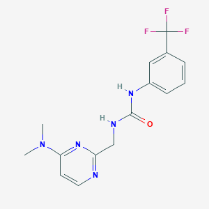 1-((4-(Dimethylamino)pyrimidin-2-yl)methyl)-3-(3-(trifluoromethyl)phenyl)urea