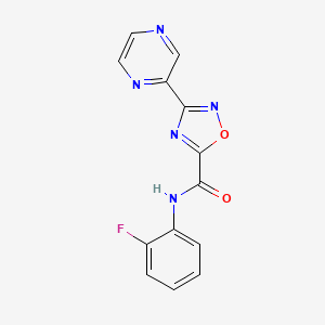 N-(2-fluorophenyl)-3-(pyrazin-2-yl)-1,2,4-oxadiazole-5-carboxamide