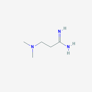 molecular formula C5H13N3 B2757936 3-(Dimethylamino)propanimidamide CAS No. 885959-94-4