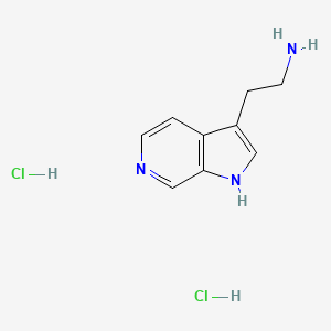 molecular formula C9H13Cl2N3 B2757941 2-(1H-Pyrrolo[2,3-c]pyridin-3-yl)ethanamine dihydrochloride CAS No. 1909324-63-5