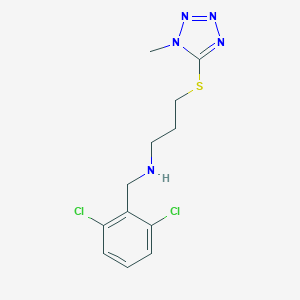 N-(2,6-dichlorobenzyl)-3-[(1-methyl-1H-tetrazol-5-yl)sulfanyl]propan-1-amine