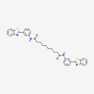 N,N'-bis[3-(1,3-benzothiazol-2-yl)phenyl]decanediamide