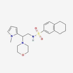 N-(2-(1-methyl-1H-pyrrol-2-yl)-2-morpholinoethyl)-5,6,7,8-tetrahydronaphthalene-2-sulfonamide