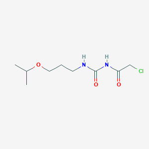 molecular formula C9H17ClN2O3 B2757965 2-chloro-N-(3-propan-2-yloxypropylcarbamoyl)acetamide CAS No. 749901-85-7