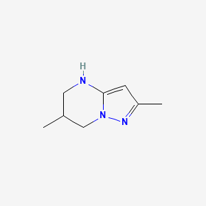 molecular formula C8H13N3 B2757966 2,6-Dimethyl-4H,5H,6H,7H-pyrazolo[1,5-a]pyrimidine CAS No. 1557511-40-6