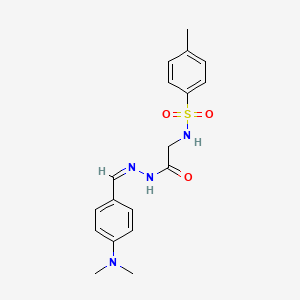 (Z)-N-(2-(2-(4-(dimethylamino)benzylidene)hydrazinyl)-2-oxoethyl)-4-methylbenzenesulfonamide