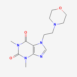 molecular formula C13H19N5O3 B2757999 1,3-Dimethyl-7-(2-morpholin-4-ylethyl)purine-2,6-dione CAS No. 85745-76-2