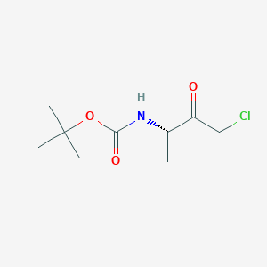 molecular formula C9H16ClNO3 B2758001 (S)-3-(Boc-amino)-1-chloro-2-butanone CAS No. 93371-30-3