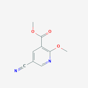 molecular formula C9H8N2O3 B2758003 Methyl 5-cyano-2-methoxynicotinate CAS No. 1806320-48-8