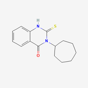 3-cycloheptyl-2-sulfanylidene-1H-quinazolin-4-one