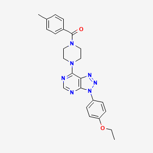 (4-(3-(4-ethoxyphenyl)-3H-[1,2,3]triazolo[4,5-d]pyrimidin-7-yl)piperazin-1-yl)(p-tolyl)methanone