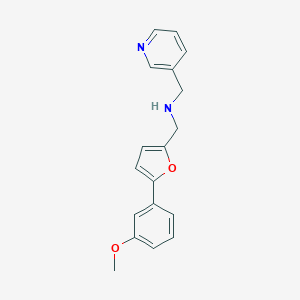 molecular formula C18H18N2O2 B275810 N-{[5-(3-methoxyphenyl)-2-furyl]methyl}-N-(3-pyridinylmethyl)amine 