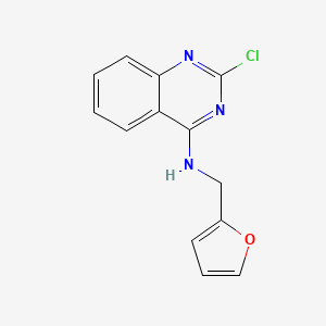 molecular formula C13H10ClN3O B2758119 2-氯-N-(呋喃-2-基甲基)喹唑啉-4-胺 CAS No. 70128-51-7