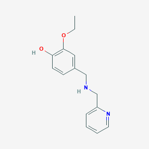 2-Ethoxy-4-{[(2-pyridinylmethyl)amino]methyl}phenol