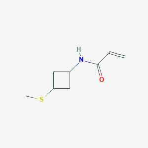 molecular formula C8H13NOS B2758125 N-(3-Methylsulfanylcyclobutyl)prop-2-enamide CAS No. 2223113-02-6